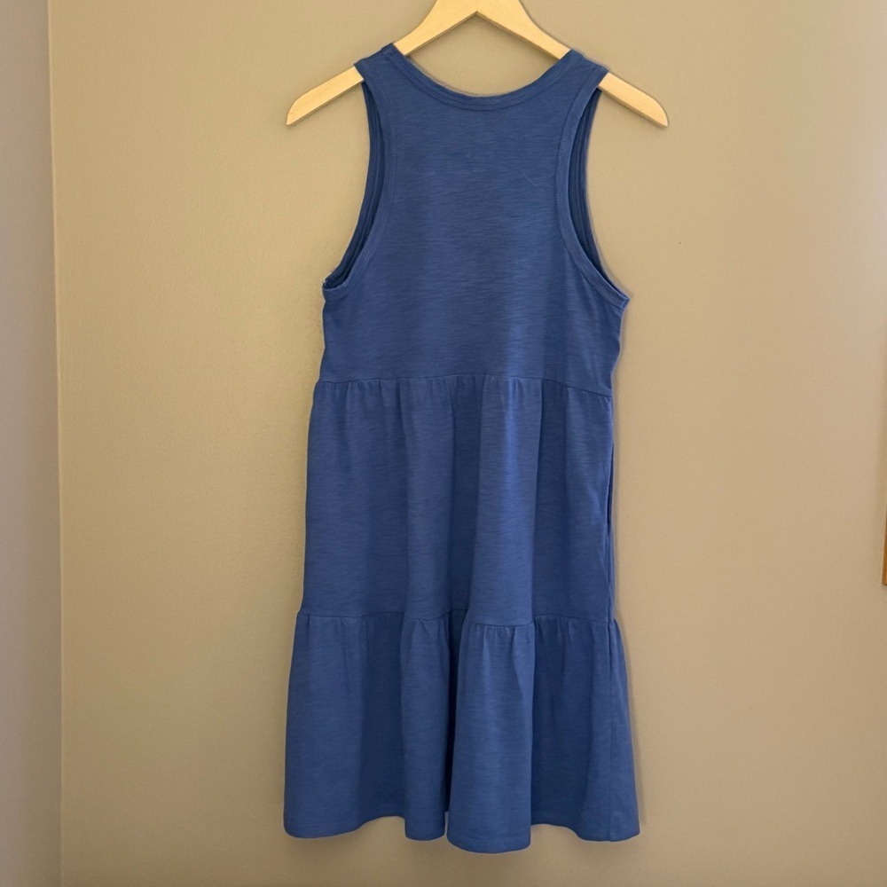 Gap Women’s Tiered Sleeveless Dress Blue Size X-Small - Picture 2 of 5